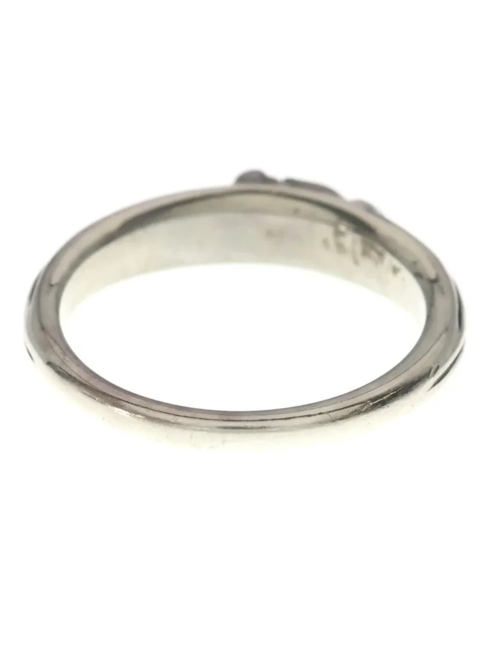 Chrome Hearts Baby P D Classic Dagger Pave Diamond Silver Ring